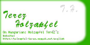 terez holzapfel business card